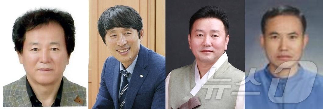 본문 이미지 - 제29회 자랑스러운 전북인대상 수상자들. 왼쪽부터 혁신대상 한상섭씨, 경제대상 이길환씨, 문화대상 조상훈씨. 나눔대상 김수남씨 순.(전북자치도 제공)/뉴스1 