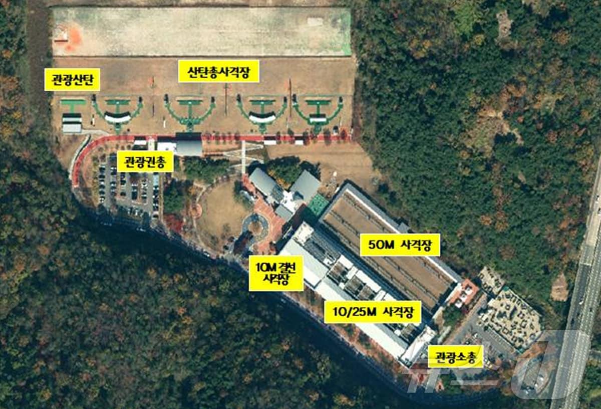 본문 이미지 - 대구국제사격장 시설개선 사업 배치도.(대구시 제공)