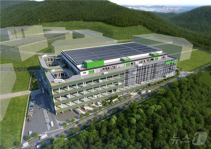 본문 이미지 - BGF리테일 물류센터 조감도(부산시청 제공)