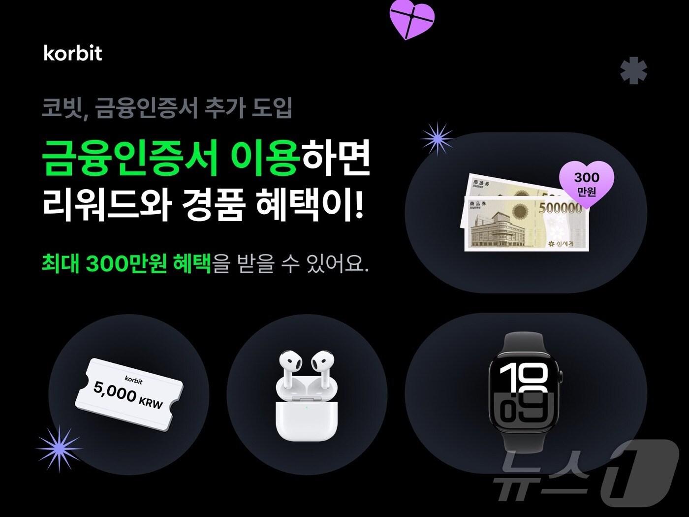 본문 이미지 - 코빗이 금융인증서를 추가 도입했다. (코빗 자료 제공)