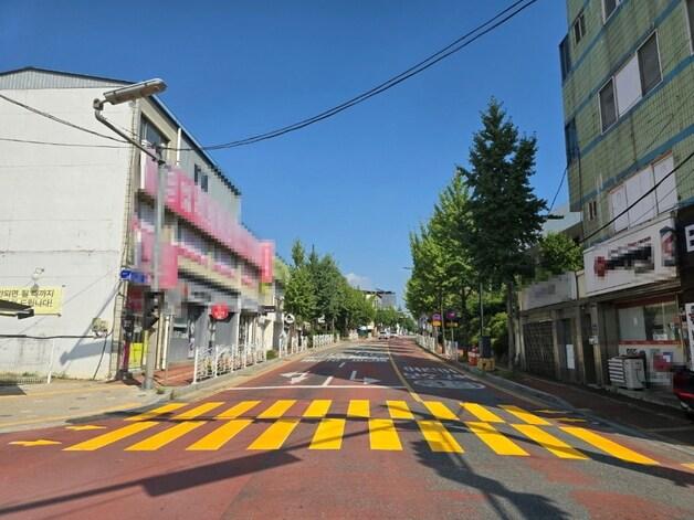 본문 이미지 - 노란색 황단보도.(증평군 제공)/뉴스1