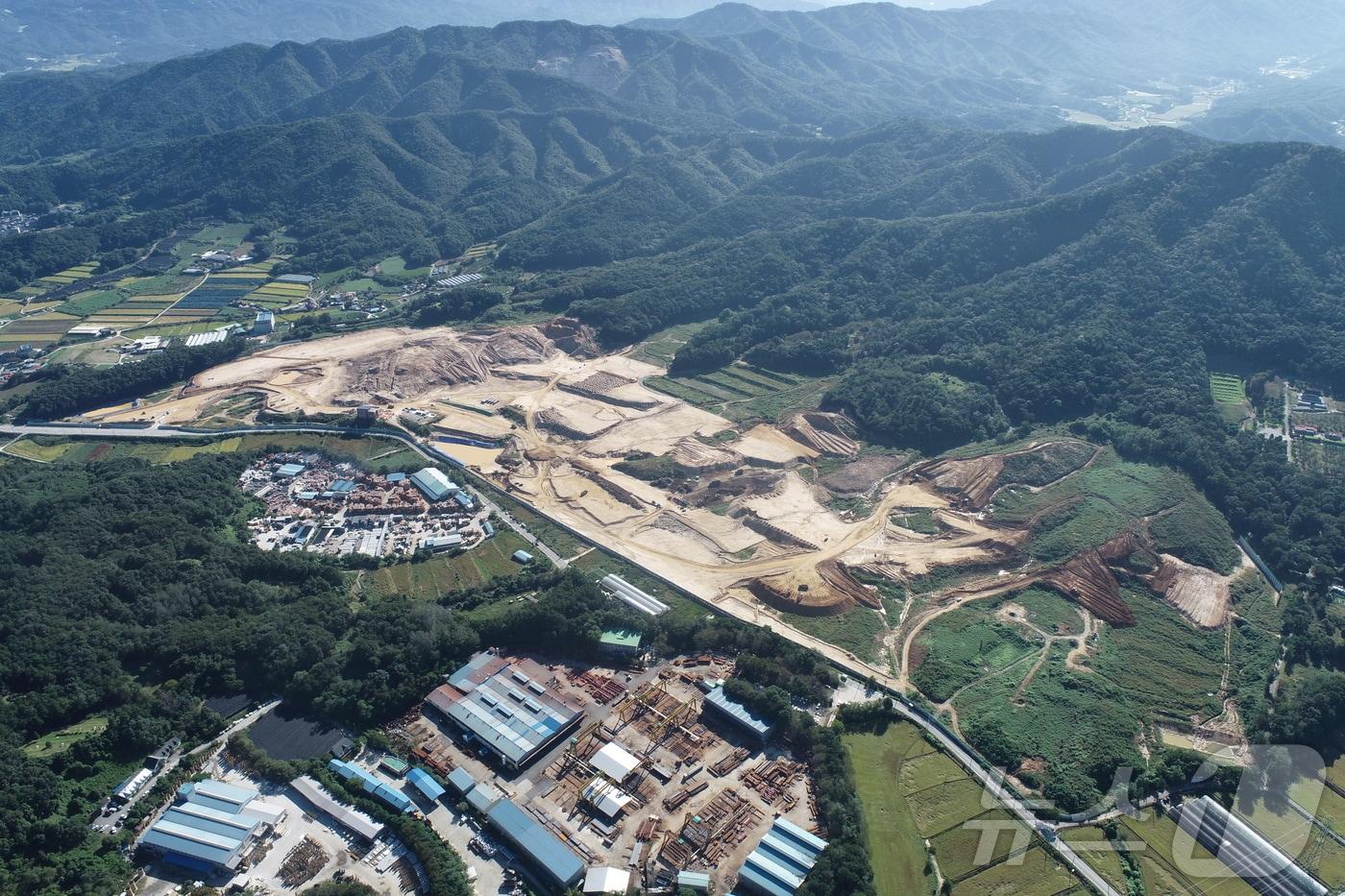 강원 원주시 부론일반산업단지 조성사업 현장. (원주시 제공) 2024.10.1/뉴스1