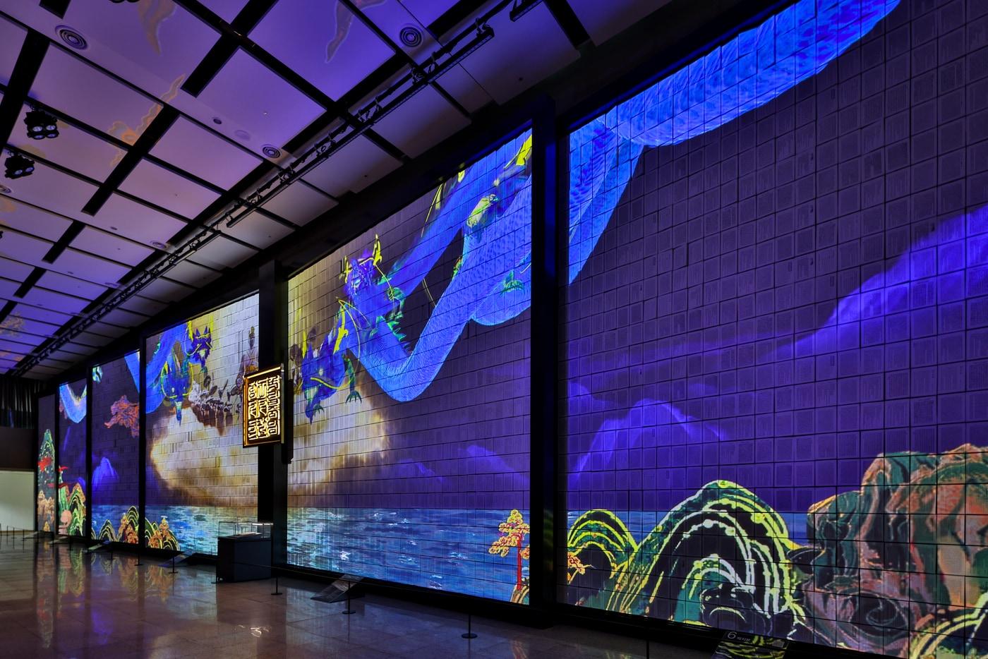 열린마당 실감 콘텐츠(동명왕편) 전경_1장 해모수의 강림(국립중앙도서관 제공)