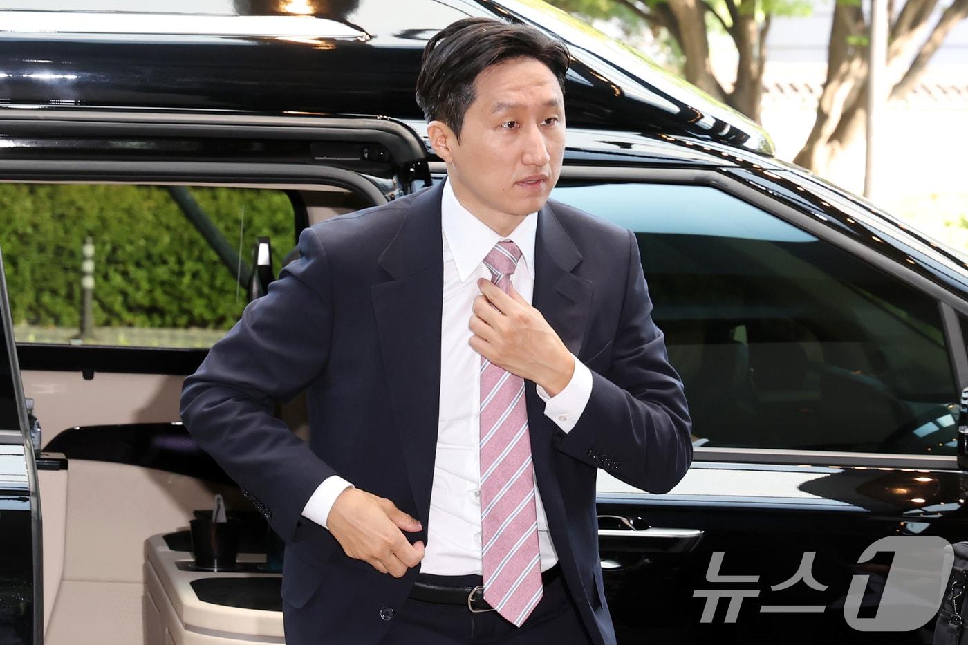 정기선 HD현대그룹 부회장이 4일 오전 서울 용산구 그랜드하얏트 호텔에서 열린 '제2회 한미일 경제대화(TED)'에 참석하고 있다. 2024.9.4/뉴스1 ⓒ News1 민경석 기자