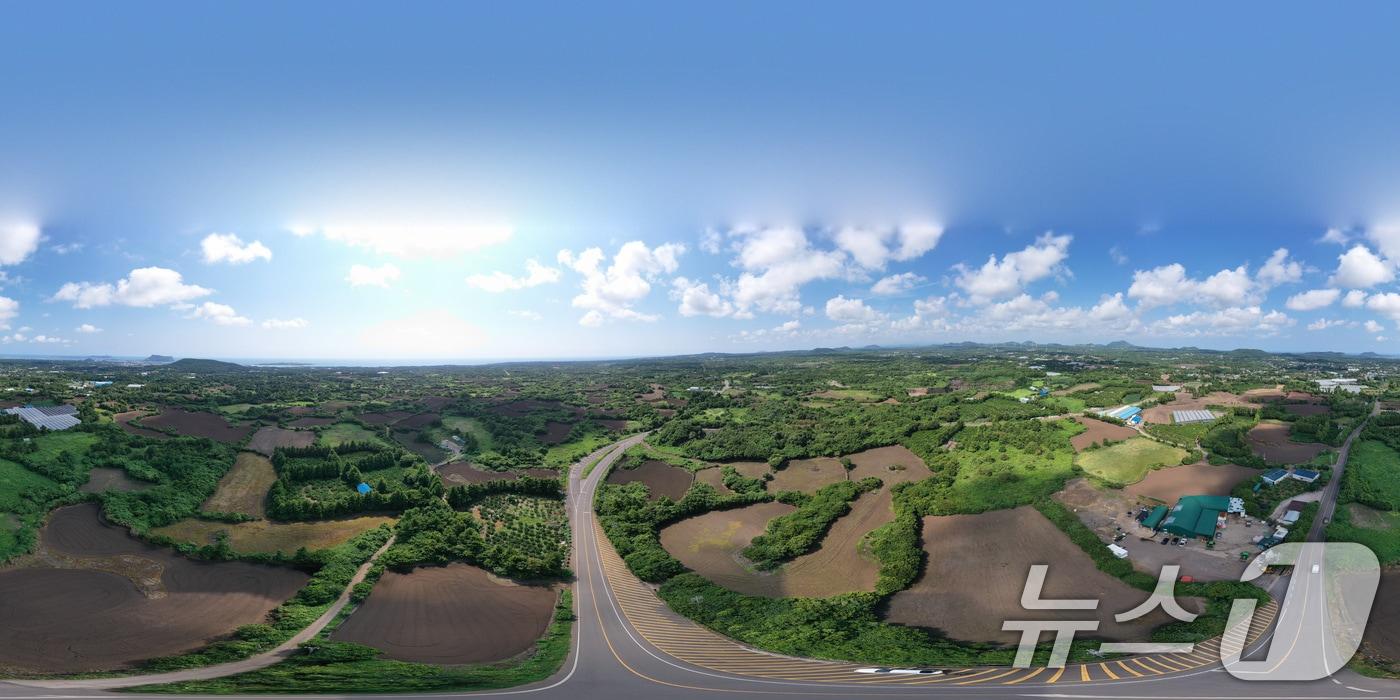 제2공항 예정 부지인 서귀포시 성산읍 일대를 드론 촬영한 모습. 2024.9.5/뉴스1 ⓒ News1 고동명 기자