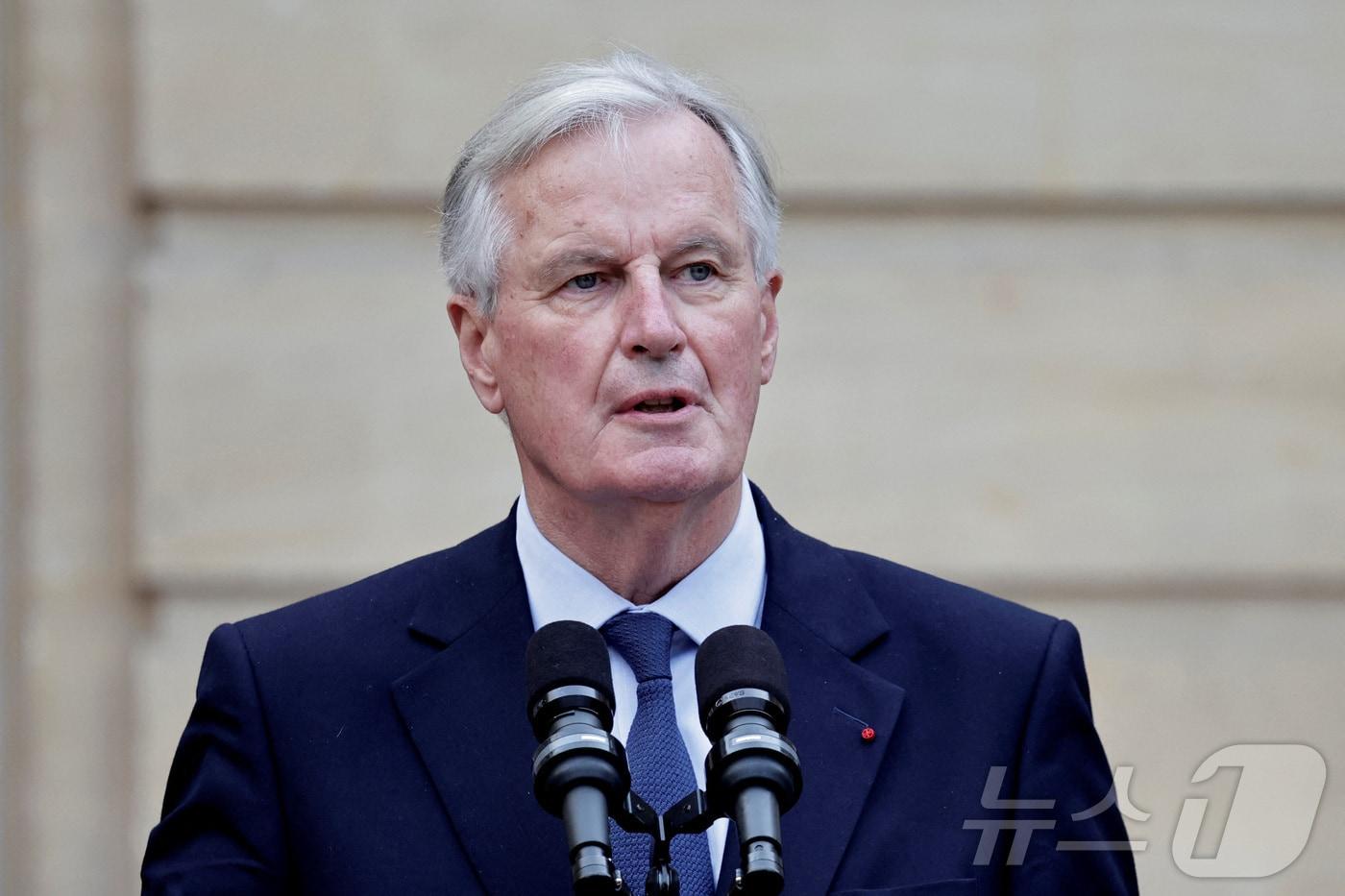 본문 이미지 - 미셸 바르니에 프랑스 총리. 24.09.05 ⓒ 로이터=뉴스1 ⓒ News1 김예슬 기자