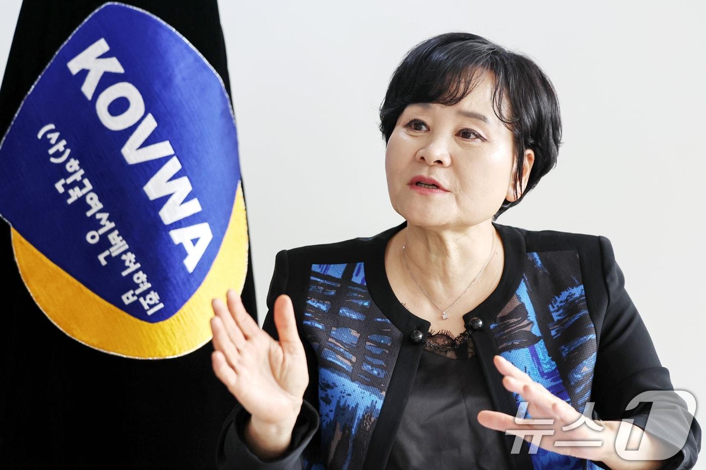 본문 이미지 - 윤미옥 지아이앤에스 대표. 2024.9.6 ⓒ 뉴스1 민경석 기자