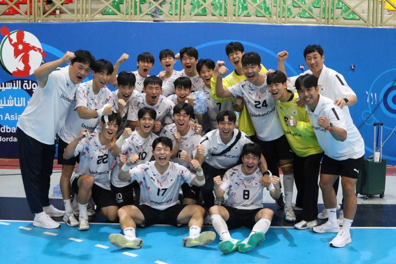 본문 이미지 -  한국  U18 핸드볼 대표팀(대한핸드볼협회 제공)