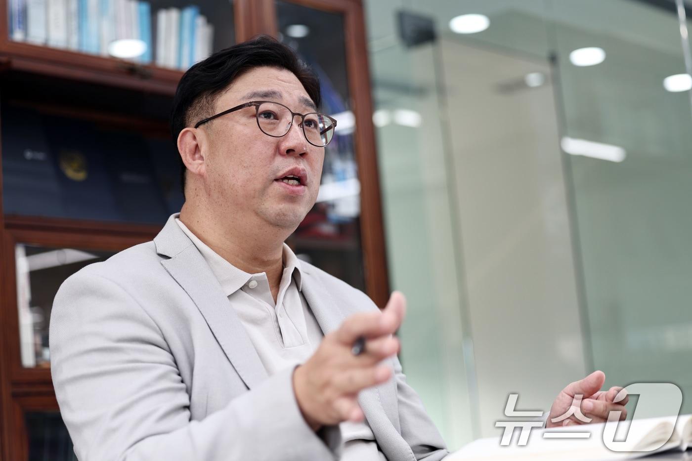 코리아스타트업포럼 의장인 한상우 위즈돔 대표 &lt;자료사진&gt; ⓒ News1 구윤성 기자