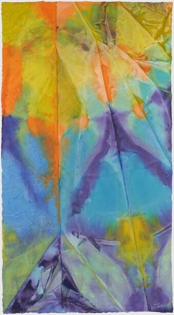 본문 이미지 - 샘 길리엄, Annie, 2022 ⓒ Sam Gilliam. 페이스갤러리 제공.