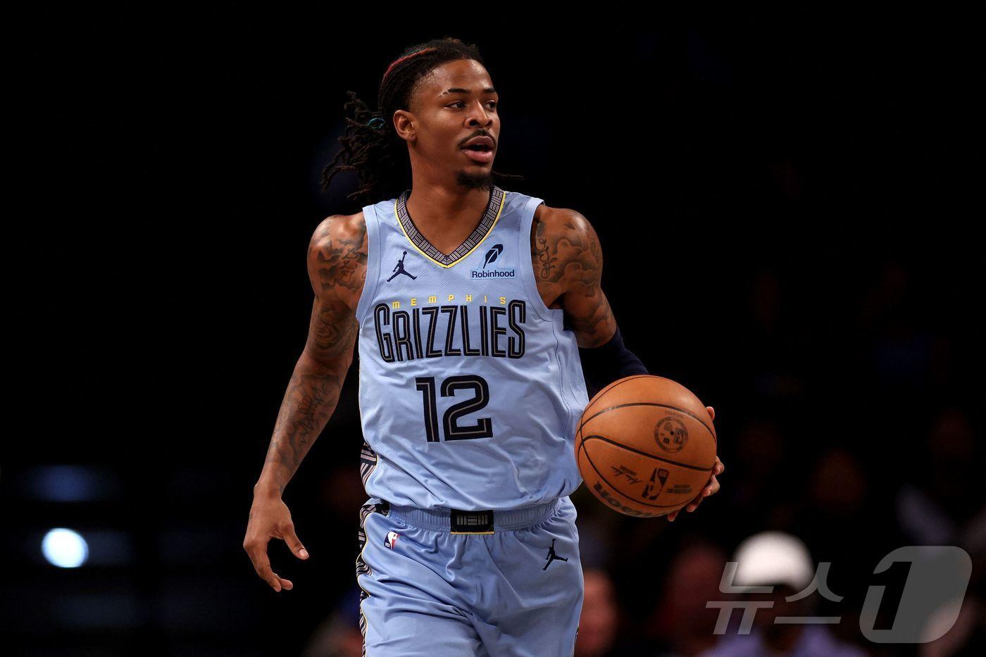 멤피스 그리즐리스의 가드 자 모란트. ⓒ AFP=뉴스1