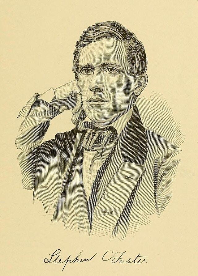 본문 이미지 - 스티븐 포스터 (출처: Unknown author(1899), Public domain, via Wikimedia Commons)