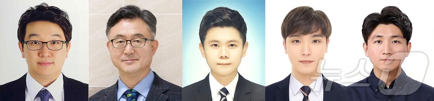본문 이미지 - 강홍규 책임연구원, 이광희 교수, 정현석 연구원, 기태윤 박사과정생, 임동하 연구원(왼쪽부터)(지스트 제공)/뉴스1 