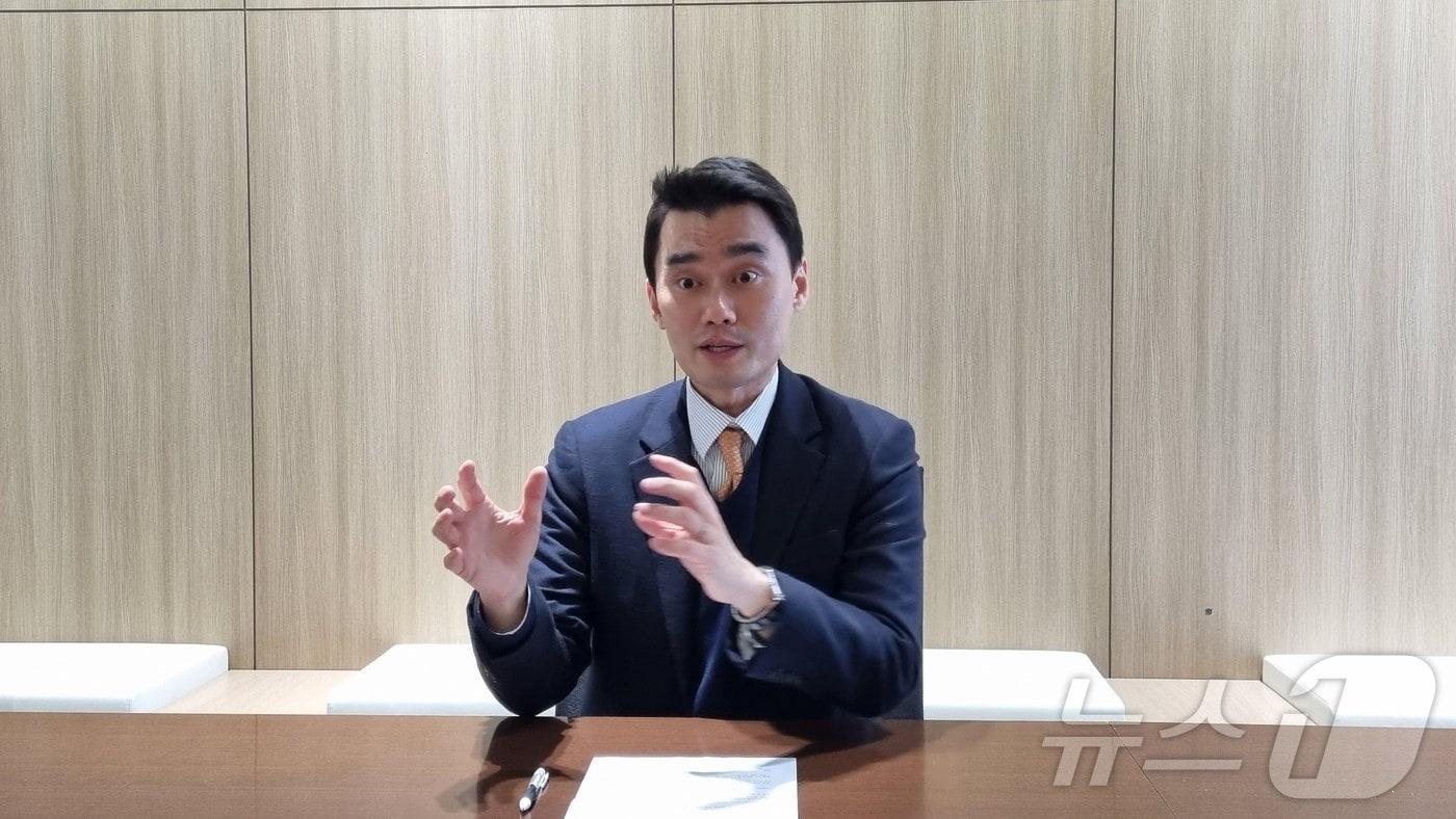 정성인 키움투자자산운용 ETF사업부장이 지난 9일 <뉴스1>과 만나 인터뷰하고 있다.(키움투자자산운용 제공)