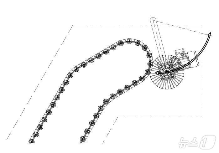 본문 이미지 - 자중 간견조절 브러시 어셈블리를 갖는 스크린 장치 모식도. (서울시 제공)ⓒ 뉴스1