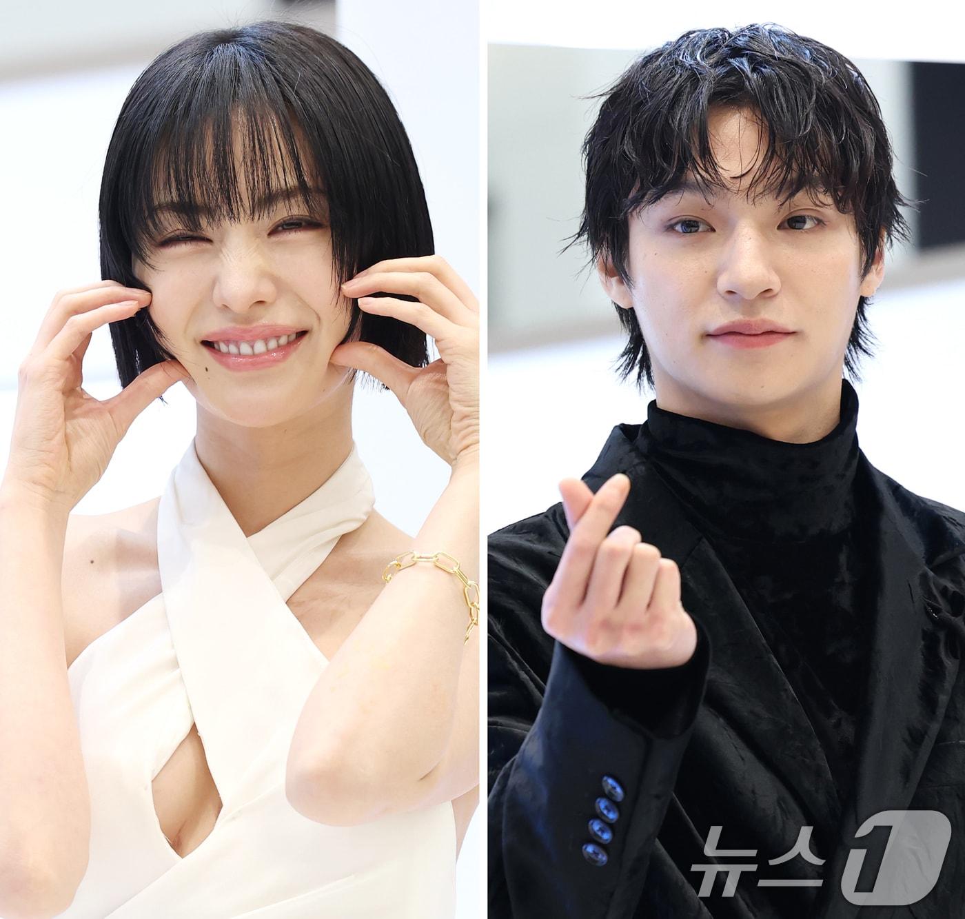 본문 이미지 - 가수 겸 배우 나나(33)와 채종석(27)이 열애설 이후 처음으로 공식석상에 나섰다. ⓒ News1 권현진 기자