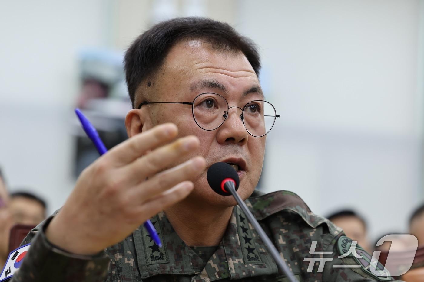 본문 이미지 - 강호필 육군 지상작전사령관. 2025.1.14 ⓒ 뉴스1 이재명 기자