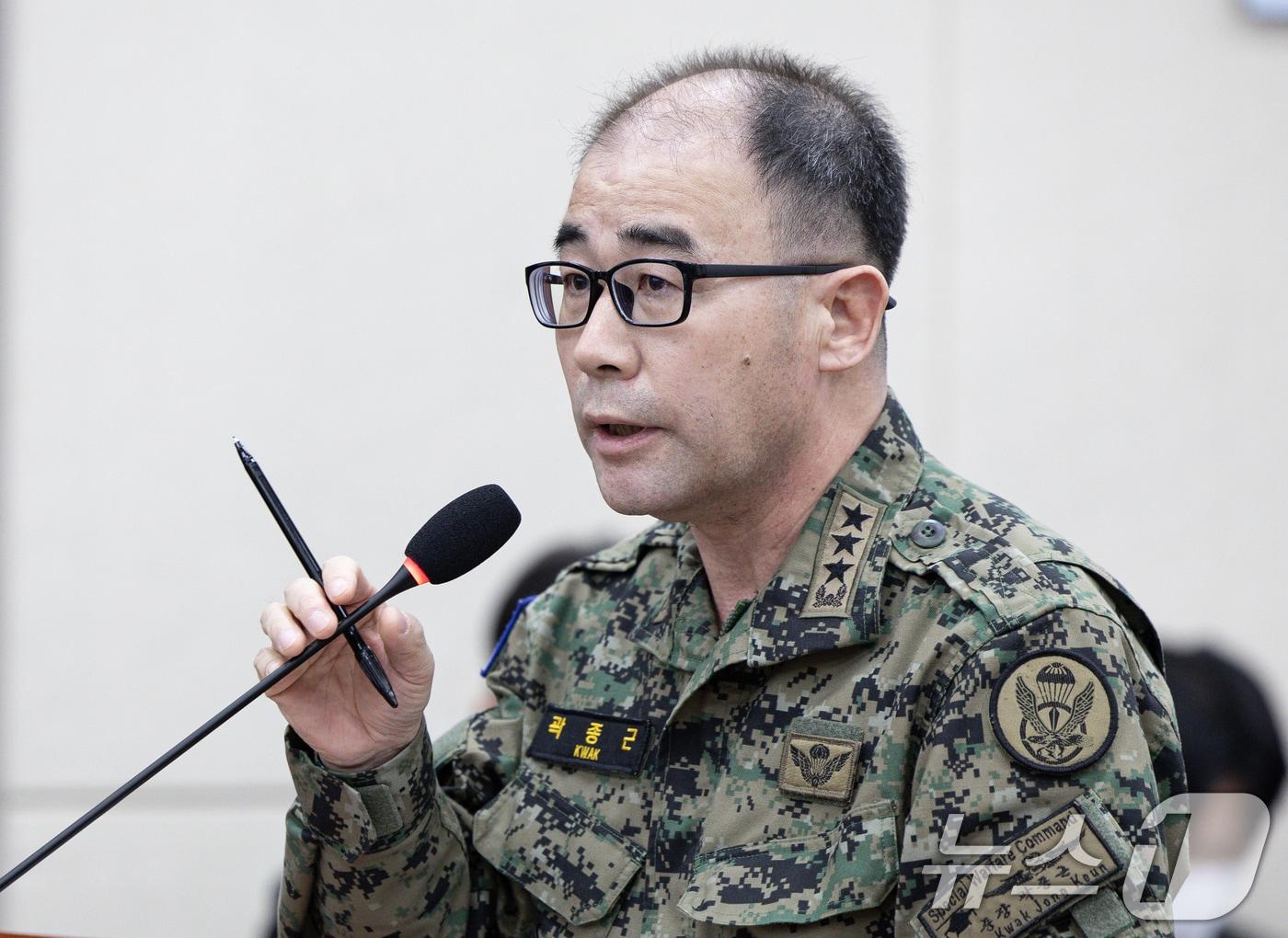 본문 이미지 - 곽종근 전 특수전사령관. 2025.1.14/뉴스1 ⓒ News1 이재명 기자