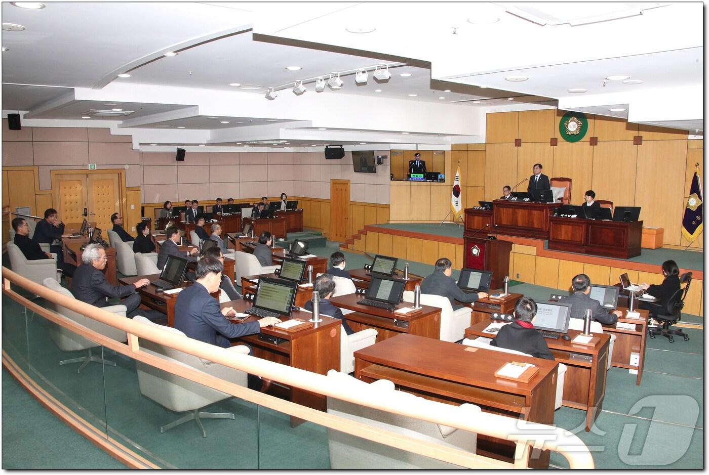  정읍시의회 제301회 임시회 제1차 본회의(시의회 제공)2025.1.14/뉴스1