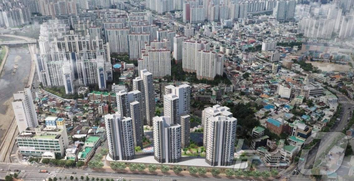 본문 이미지 - 대구 동구 46재개발 정비사업 조감도.(태왕 제공)