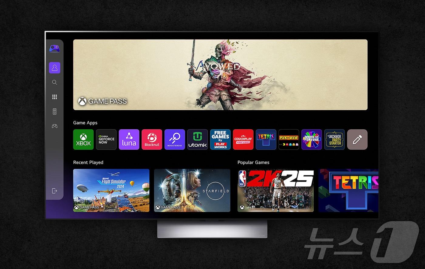 LG 웹OS에 엑스박스 앱을 포함해 다양한 게임 앱이 탑재된 모습(LG전자 제공). ⓒ 뉴스1