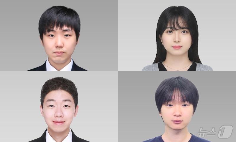 본문 이미지 - 좌측 상단부터 시계 방향으로 최준석 컴퓨터공학과 교수, 박예지 석박통합 학생, 장부루 인공지능학과 교수, 이덕영 학생.(서강대 제공)