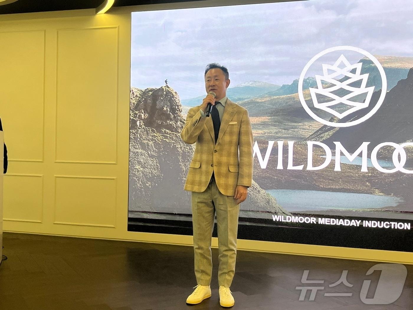 본문 이미지 - 김효상 윌리엄그랜트앤선즈코리아 대표가 15일 서울 성동구 성수 팩토리얼에서 발표를 하는 모습. 