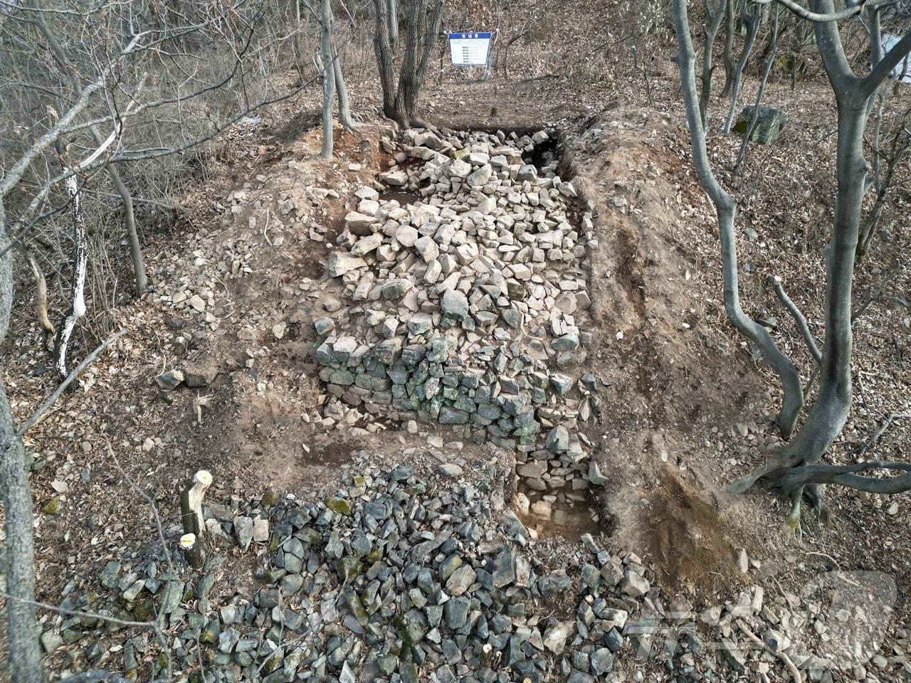 본문 이미지 - 함안 봉산산성 발굴조사 현장(함안군 제공).