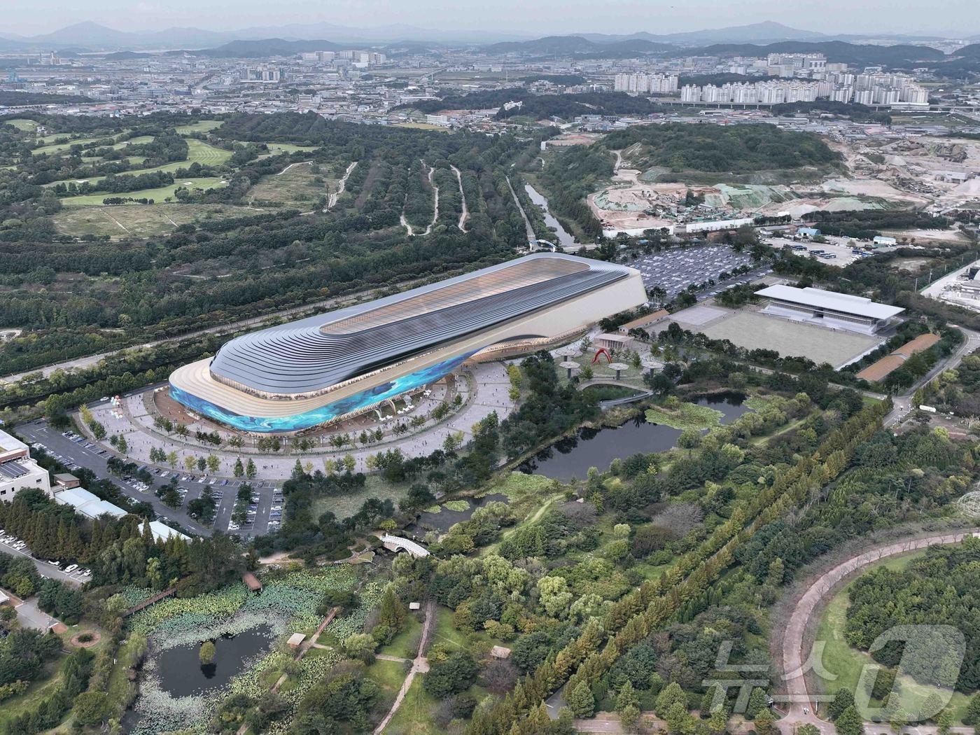 본문 이미지 - 한화호텔앤드리조트가 조성하는 테마파크 조감도.(한화호텔앤드리조트 제공)