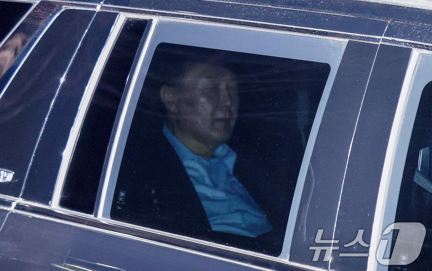 서울구치소에 도착한 윤석열 대통령. ⓒ 뉴스1