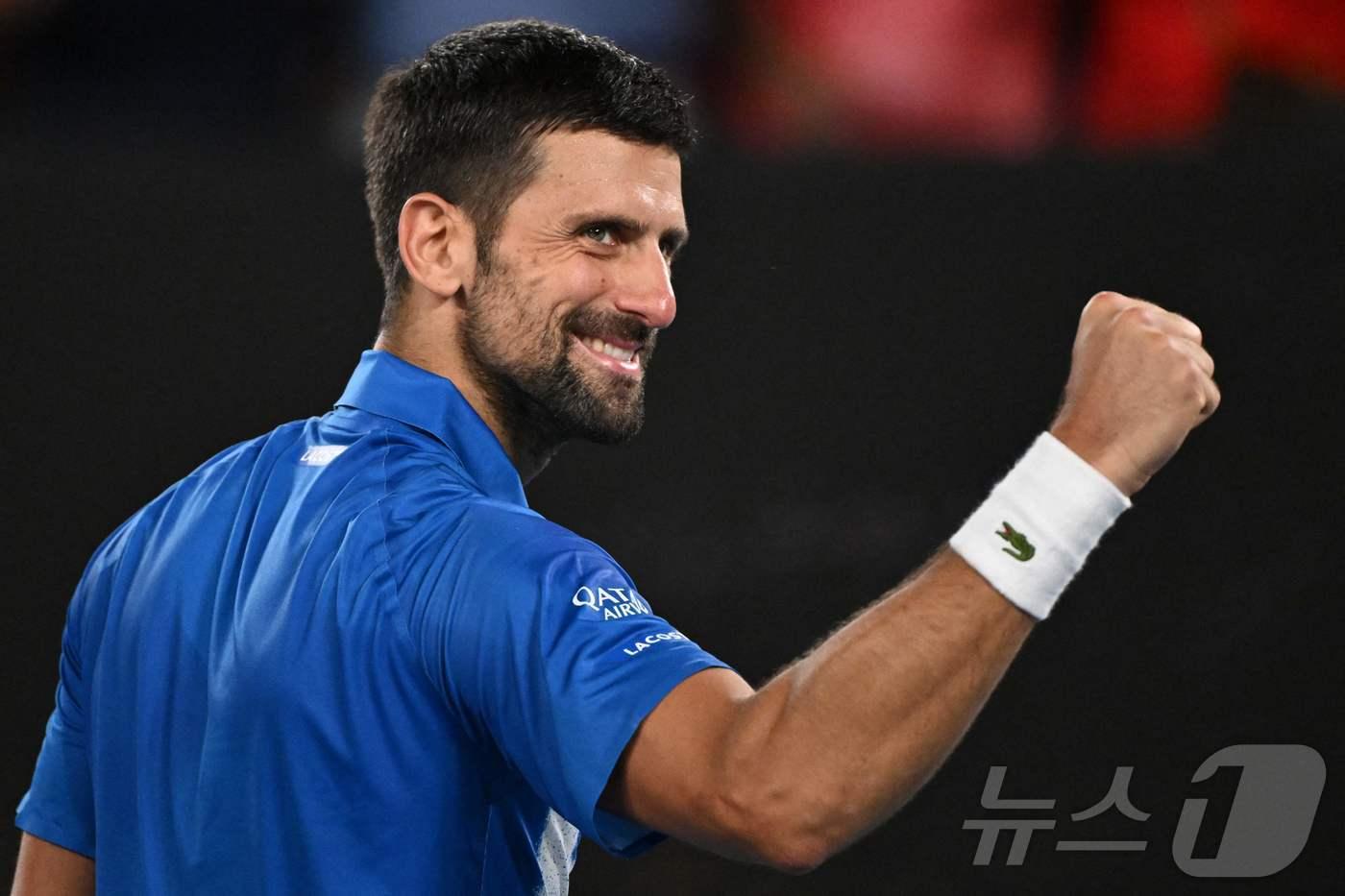 호주오픈 테니스 3회전에 진출한 조코비치. ⓒ AFP=뉴스1