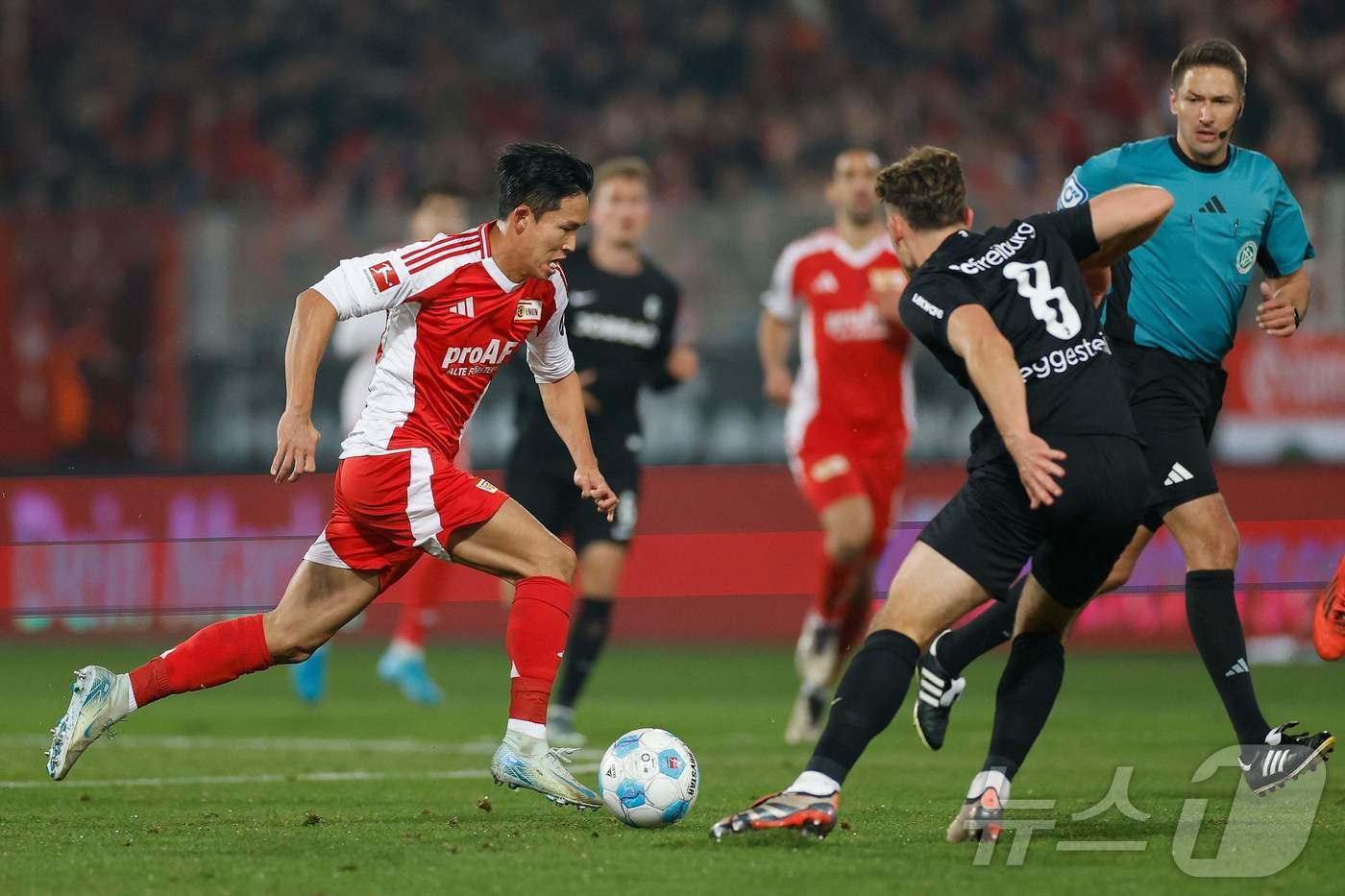 우니온 베를린의 정우영.  ⓒ AFP=뉴스1