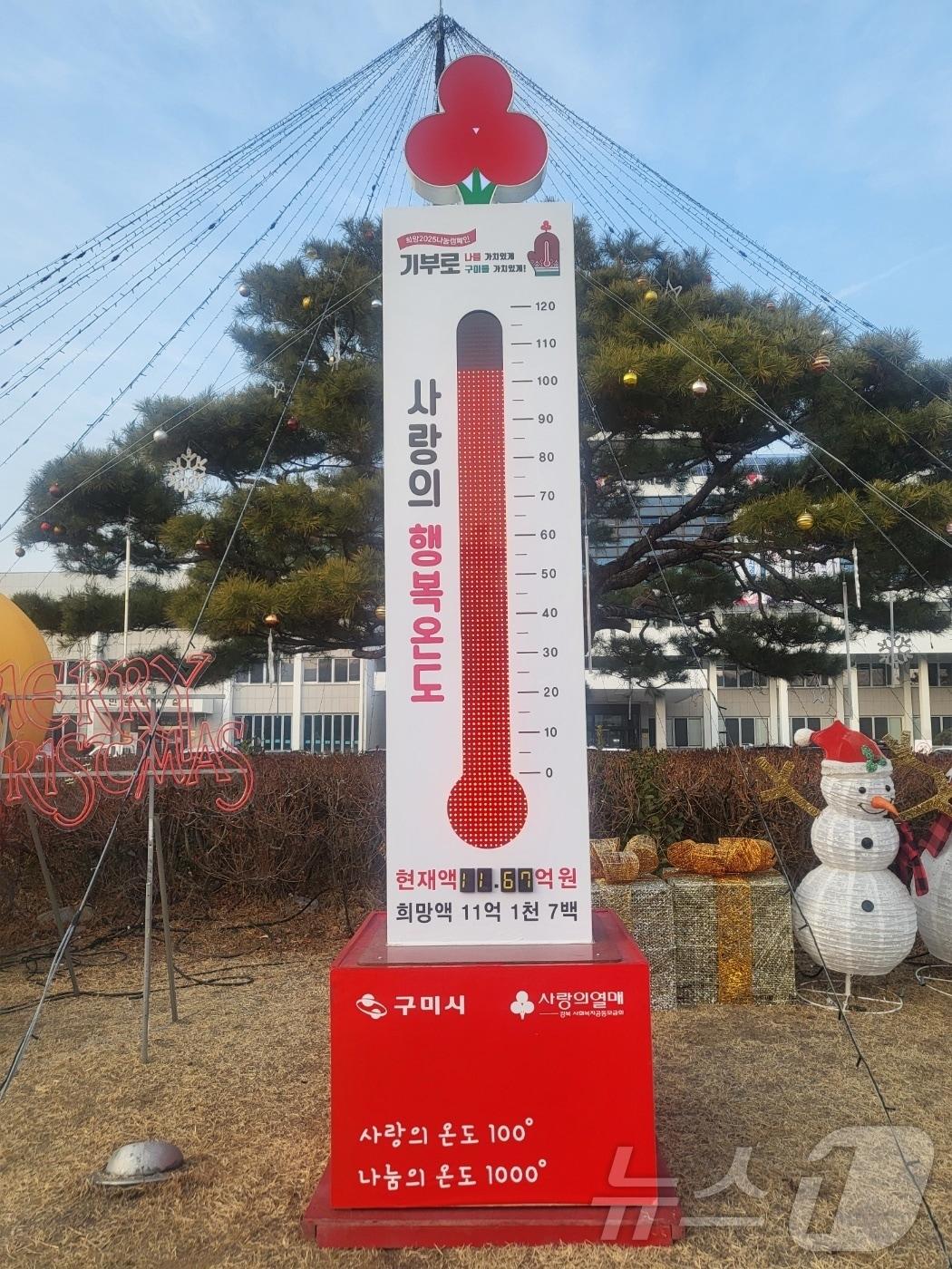 본문 이미지 - 구미시 사랑의온도탑/뉴스1