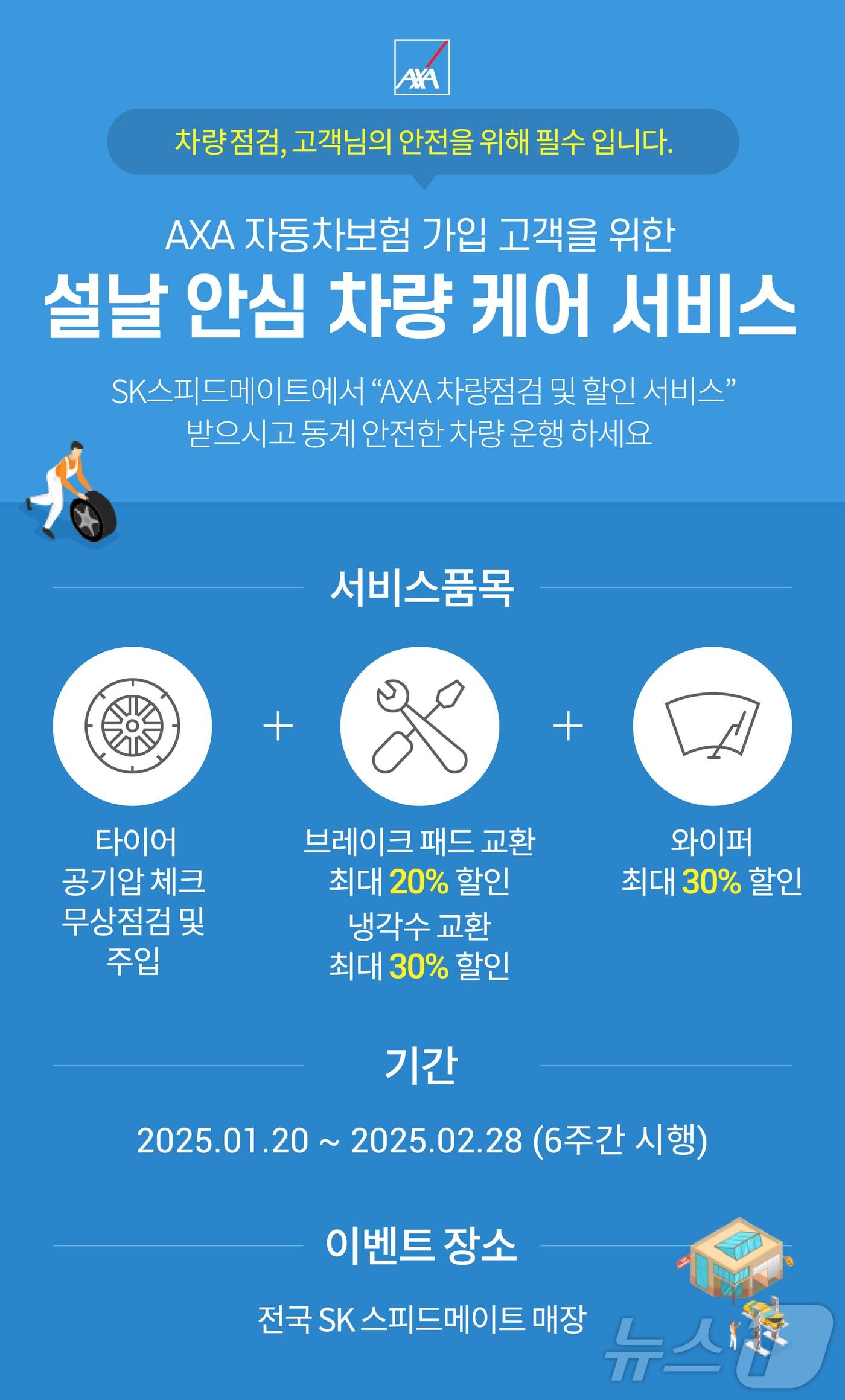 본문 이미지 - '설날 안심 차량 케어 서비스' 제공/사진제공=악사손보