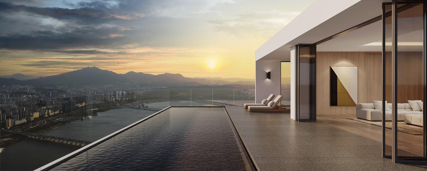 본문 이미지 -  삼성물산 한남4구역 게스트 하우스 '글로우 스테이'. /삼성물산 제공