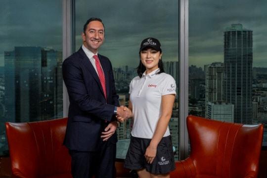 본문 이미지 - 솔레어와 메인 스폰서 계약을 한 윤이나 &#40;세마스포츠마케팅 제공&#41;