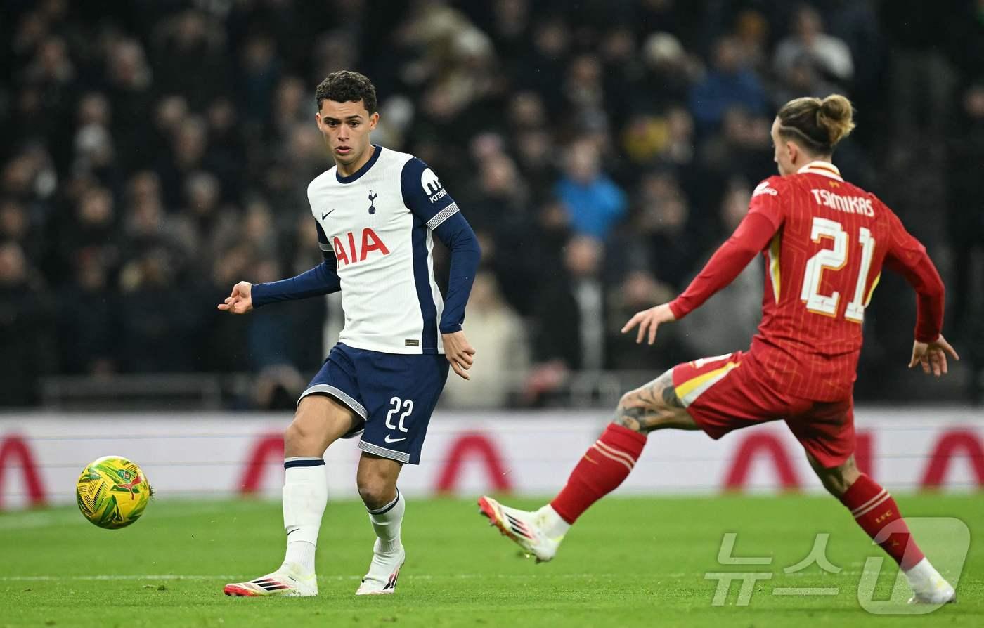 토트넘 홋스퍼의 브레넌 존슨. ⓒ AFP=뉴스1