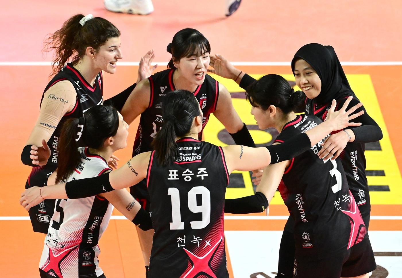 11연승을 내달린 정관장. &#40;KOVO 제공&#41;