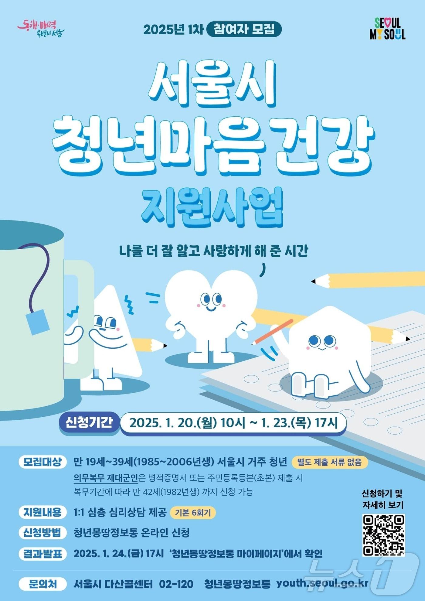 본문 이미지 - '청년 마음건강지원사업'. (서울시 제공)ⓒ 뉴스1