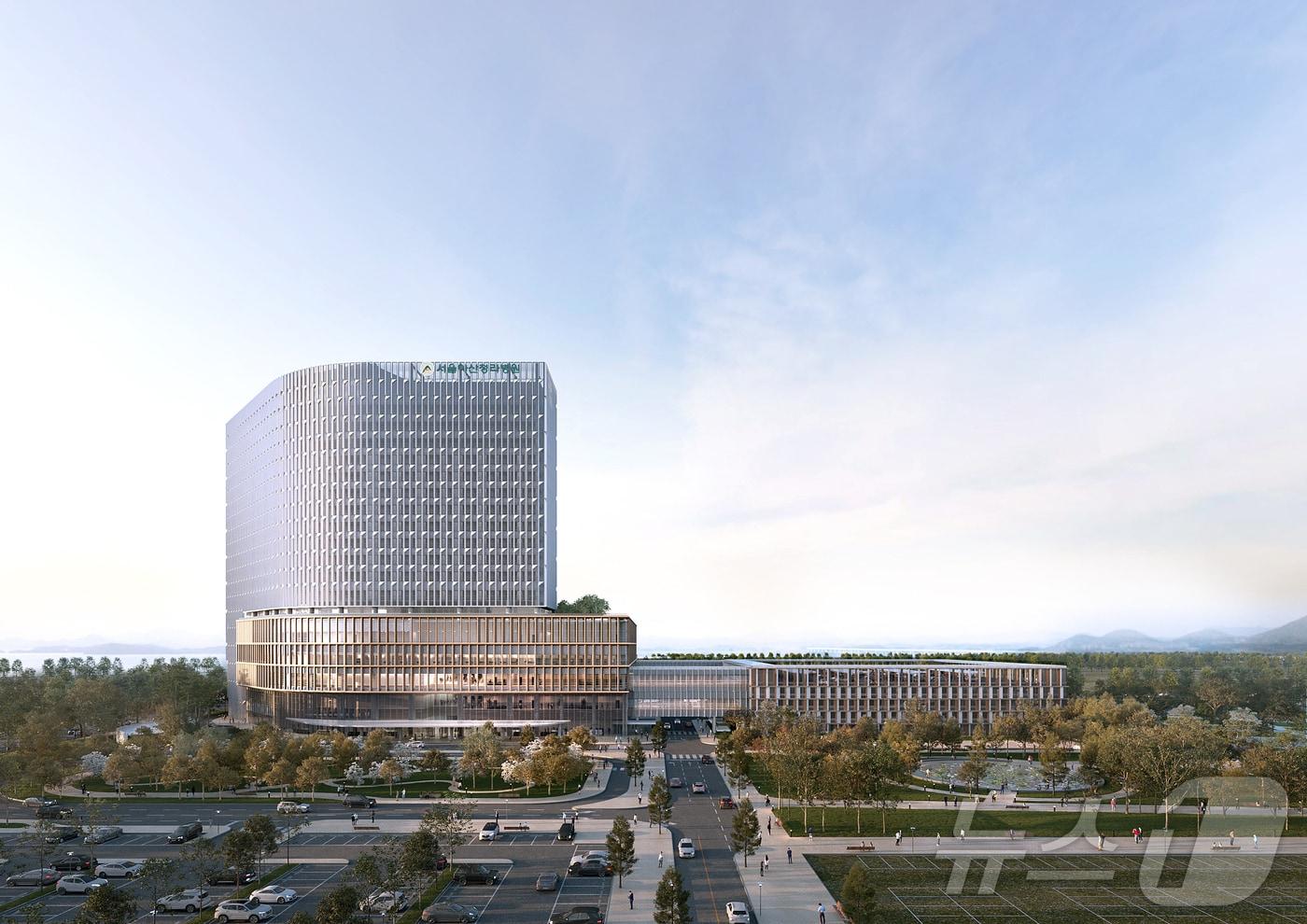 서울아산청라병원 조감도(인천경제청 제공) / 뉴스1