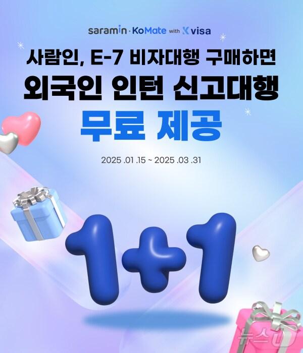 본문 이미지 - 사람인, 외국인 인턴 무료 신고대행 프로모션 실시(사람인 제공)