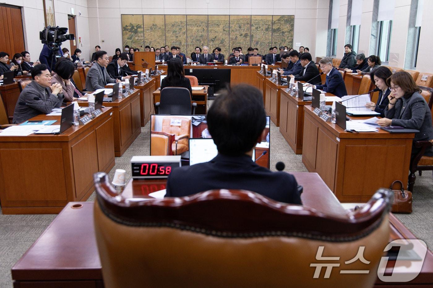 21일 오전 서울 여의도 국회에서 제421회 국회(임시회) 문화체육관광위원회 제1차 전체회의가 열리고 있다. 2025.1.21/뉴스1 ⓒ News1 이재명 기자