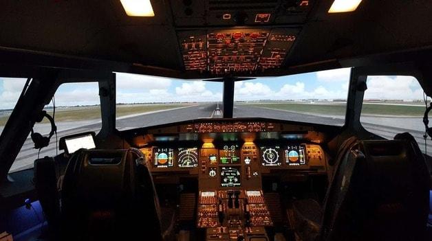 본문 이미지 - 충청대학교 A320 모의비행 훈련장치 공유 플랫폼.(충청대학교 제공)/뉴스1