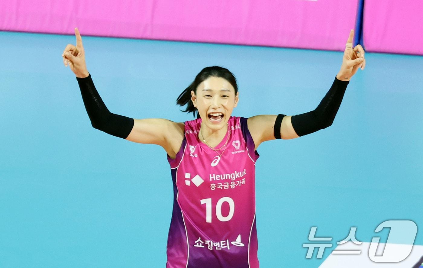 흥국생명 김연경이 우승으로 선수 생활에 화려한 마침표를 찍었다. /뉴스1 DB ⓒ News1 이승배 기자