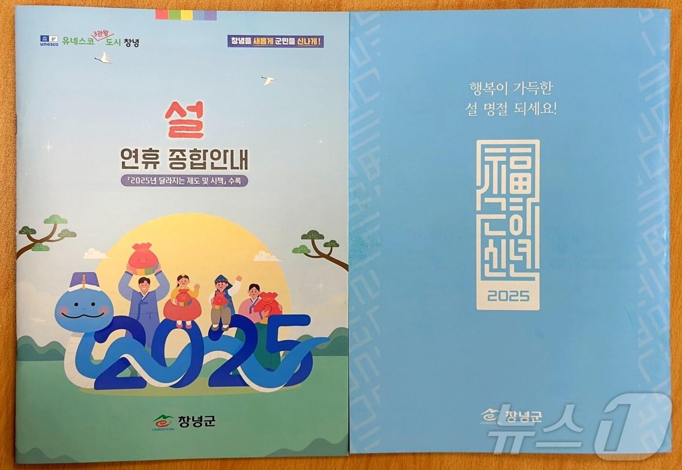 창녕군 설 종합대책 안내 책자&#40;창녕군 제공&#41;.