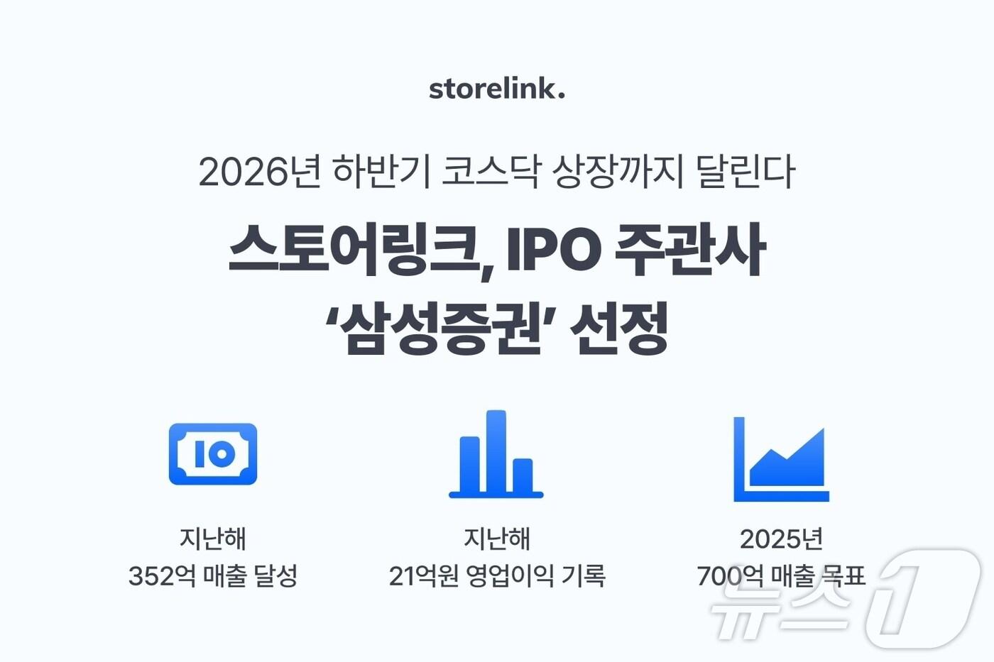 스토어링크, IPO 주관사로 삼성증권 선정…2026년 하반기 상장 목표&#40;스토어링크 제공&#41;