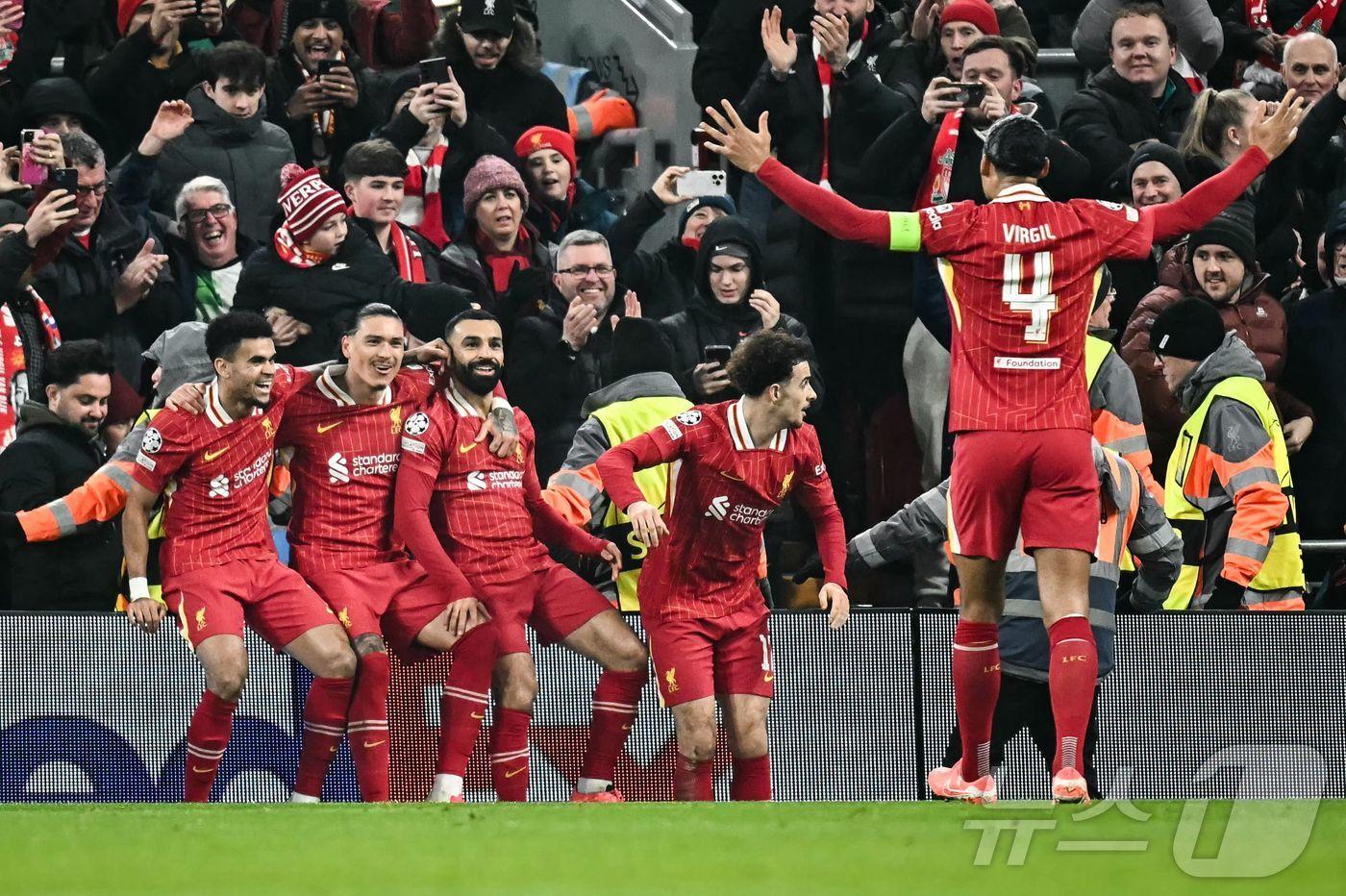 올 시즌 리그와 유럽축구연맹(UEFA) 챔피언스리그에서도 승승장구하는 리버풀. ⓒ AFP=뉴스1