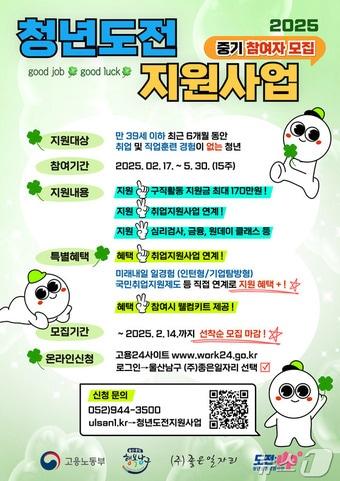 본문 이미지 - 울산 남구가 구직을 단념한 청년들이 자신감을 되찾고 구직 시장에 재진입할 수 있도록 ‘2025 청년도전 지원사업'을 본격 추진한다고 23일 밝혔다.(울산 남구 제공)