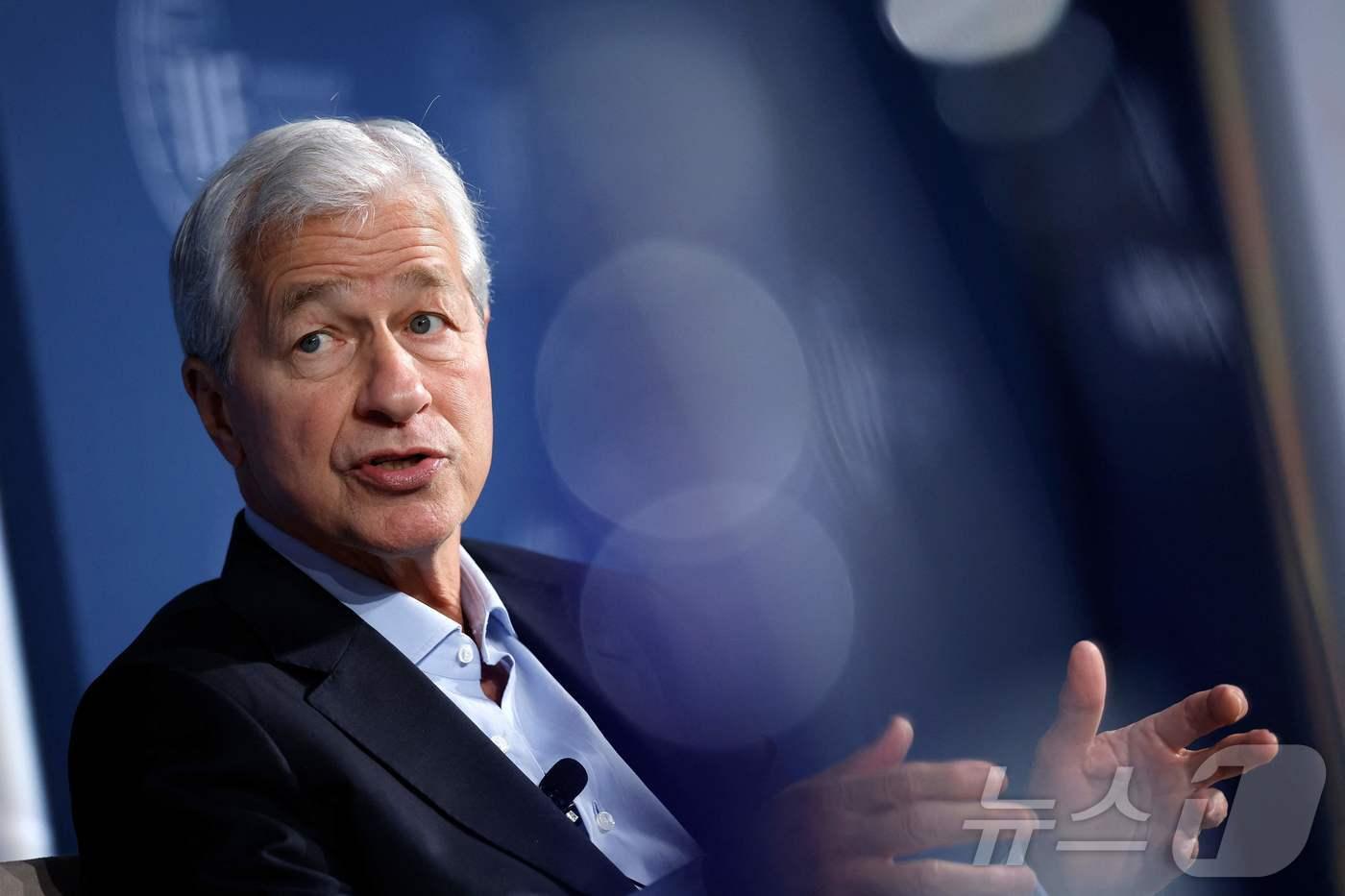 JP모건체이스의 제이미 다이먼 최고경영자(CEO) ⓒ AFP=뉴스1
