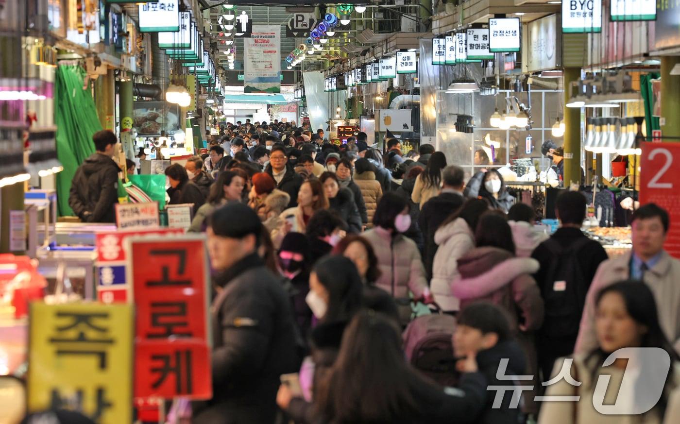 서울 마포구 망원시장. ⓒ News1 장수영 기자